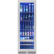 Zephyr Presrv 24 Inch Wide 266 Can 14 Bottle Capacity Beverage Cooler with Auto Illumination
 Stainless Steel